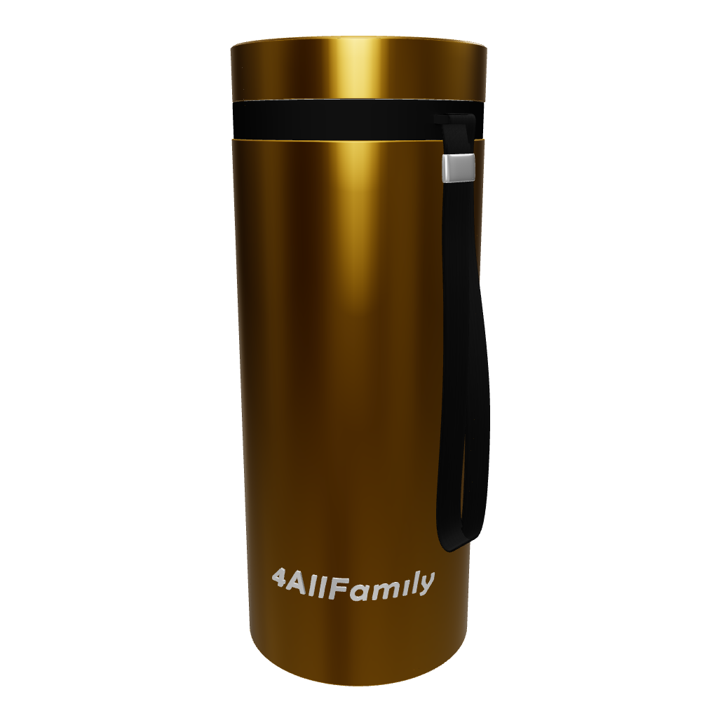 4AllFamily Australia Voyager Travel Fridge for Insulin and Refrigerated Medicines -  Gold Color - 3D view